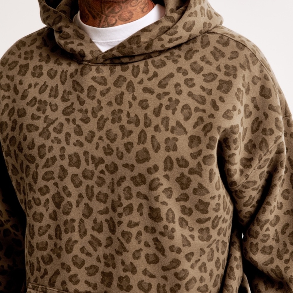 NWT Abercrombie Essential Popover Hoodie Sz Medium - Picture 3 of 12